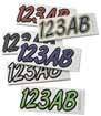 Kawasaki Hardline Block Registration Number Kits